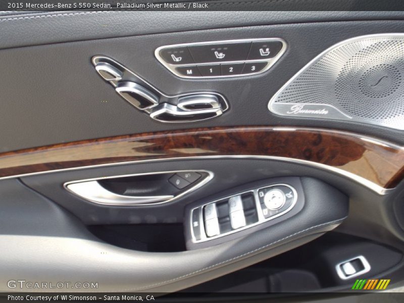 Palladium Silver Metallic / Black 2015 Mercedes-Benz S 550 Sedan