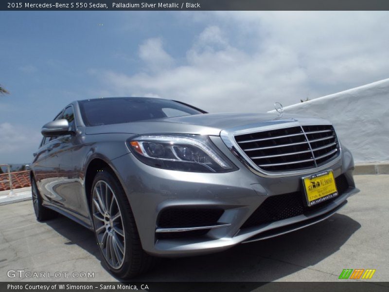 Palladium Silver Metallic / Black 2015 Mercedes-Benz S 550 Sedan