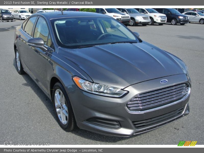 Sterling Gray Metallic / Charcoal Black 2013 Ford Fusion SE