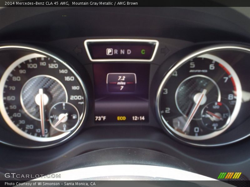 Mountain Gray Metallic / AMG Brown 2014 Mercedes-Benz CLA 45 AMG