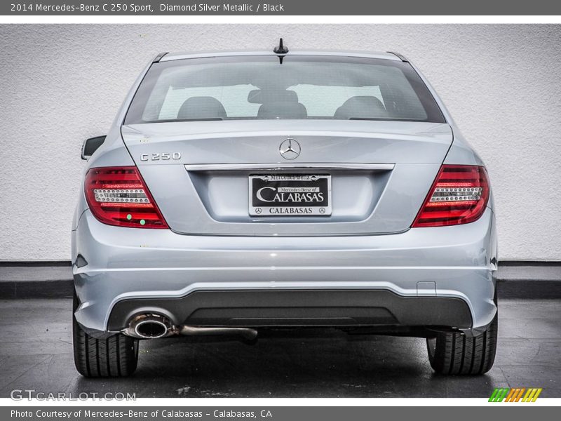 Diamond Silver Metallic / Black 2014 Mercedes-Benz C 250 Sport