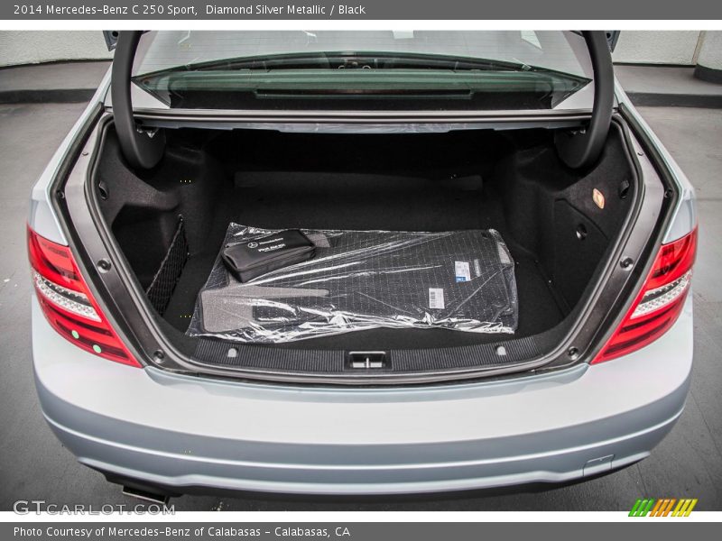 Diamond Silver Metallic / Black 2014 Mercedes-Benz C 250 Sport