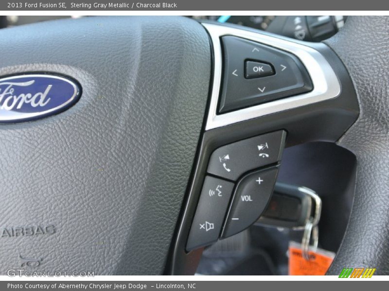 Sterling Gray Metallic / Charcoal Black 2013 Ford Fusion SE