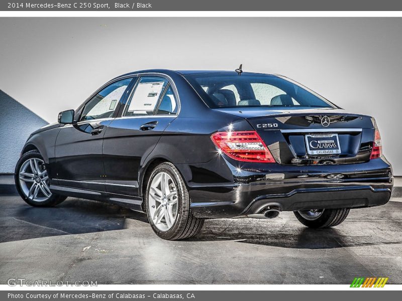 Black / Black 2014 Mercedes-Benz C 250 Sport