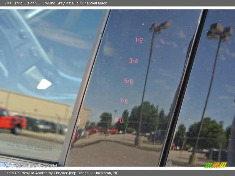 Sterling Gray Metallic / Charcoal Black 2013 Ford Fusion SE