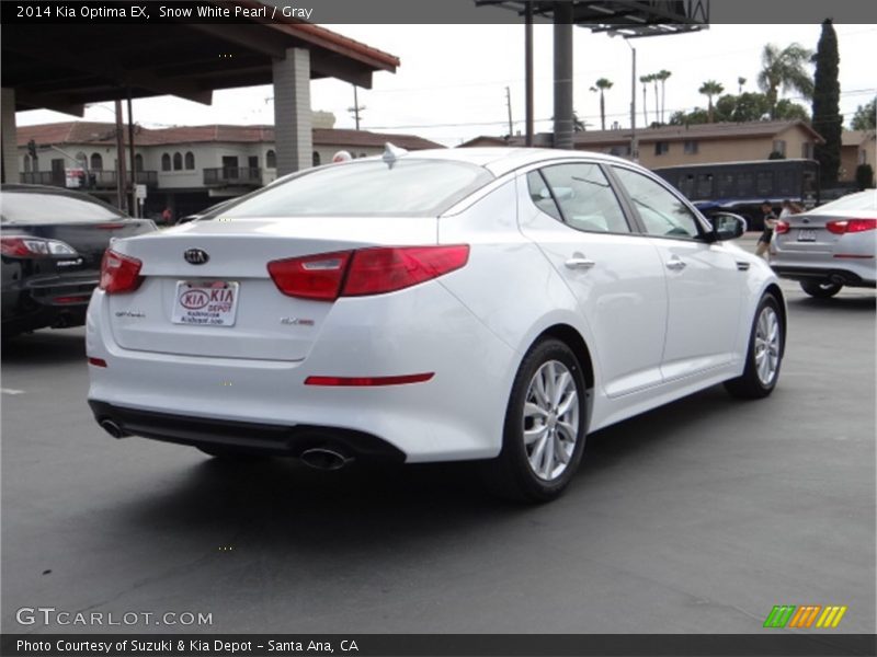 Snow White Pearl / Gray 2014 Kia Optima EX