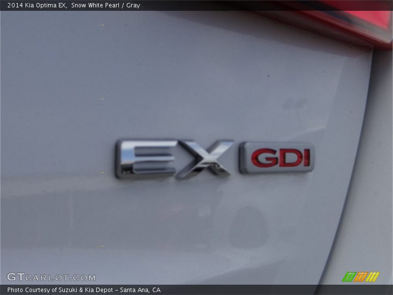 Snow White Pearl / Gray 2014 Kia Optima EX