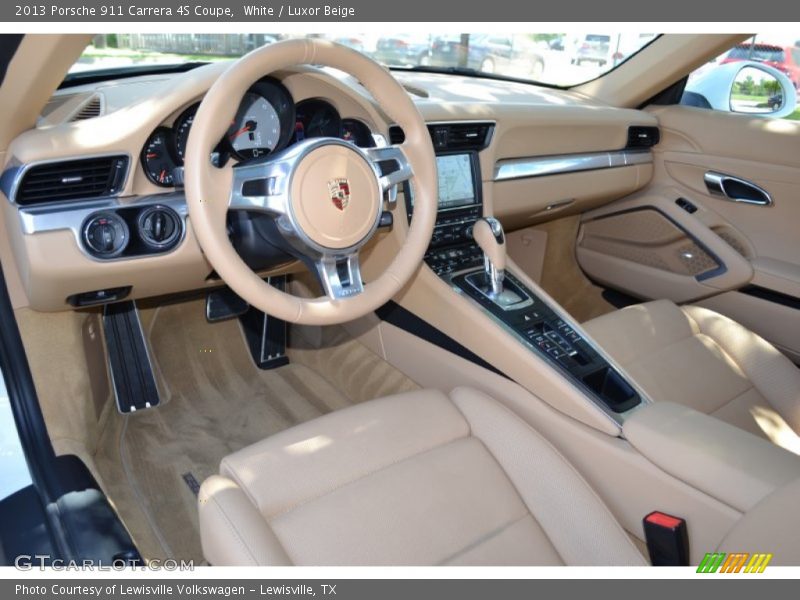  2013 911 Carrera 4S Coupe Luxor Beige Interior