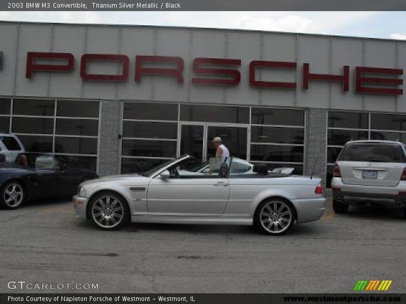Titanium Silver Metallic / Black 2003 BMW M3 Convertible
