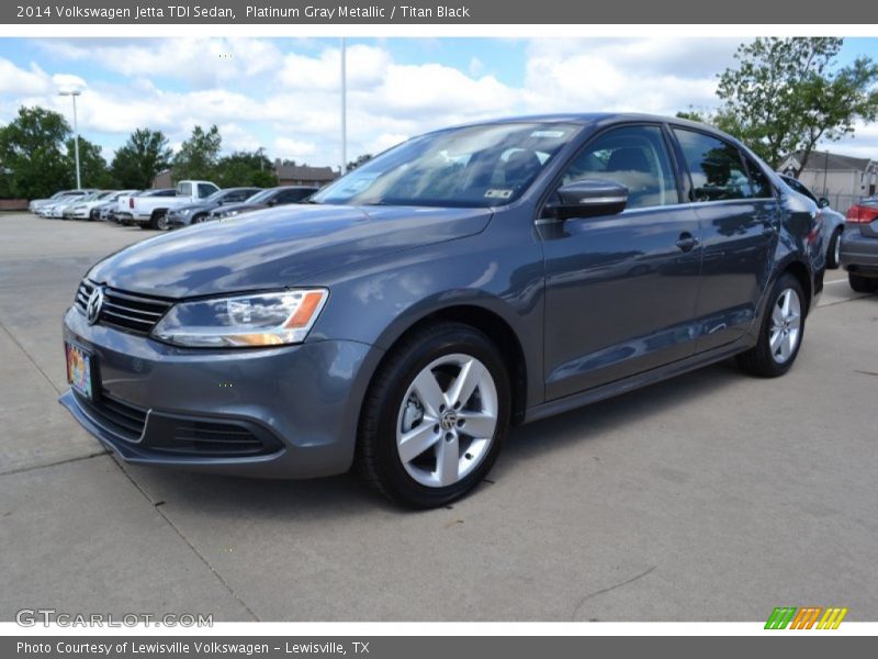 Platinum Gray Metallic / Titan Black 2014 Volkswagen Jetta TDI Sedan