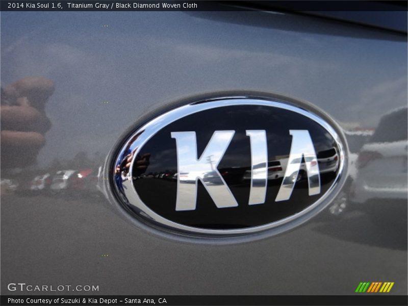 Titanium Gray / Black Diamond Woven Cloth 2014 Kia Soul 1.6