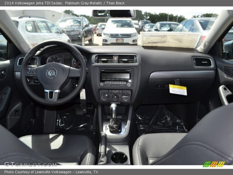 Platinum Gray Metallic / Titan Black 2014 Volkswagen Jetta TDI Sedan