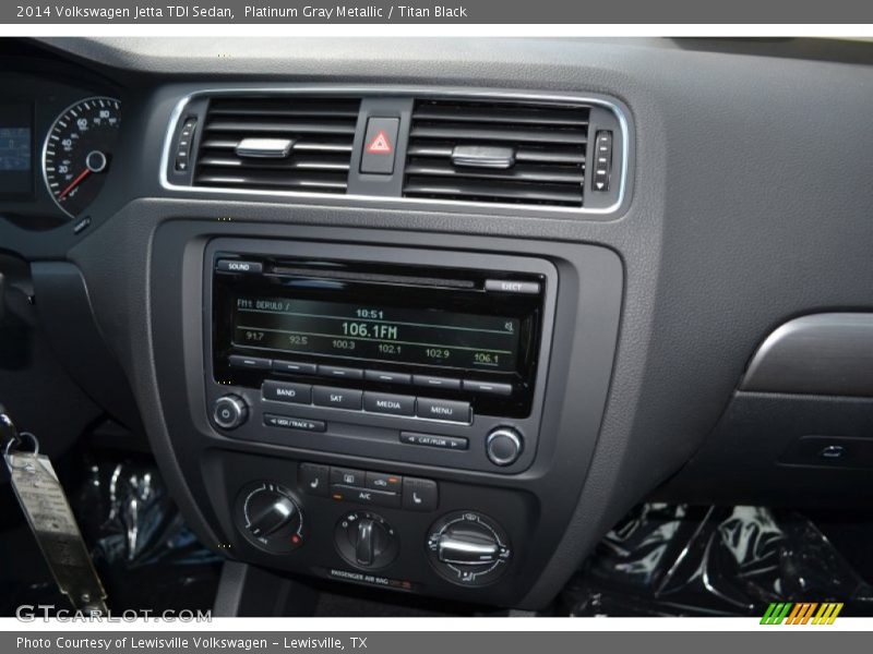 Platinum Gray Metallic / Titan Black 2014 Volkswagen Jetta TDI Sedan