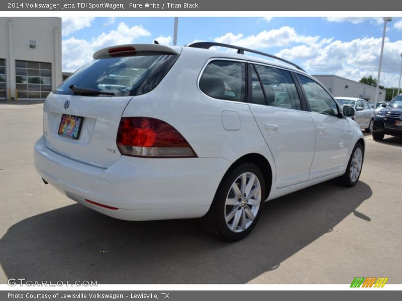 Pure White / Titan Black 2014 Volkswagen Jetta TDI SportWagen