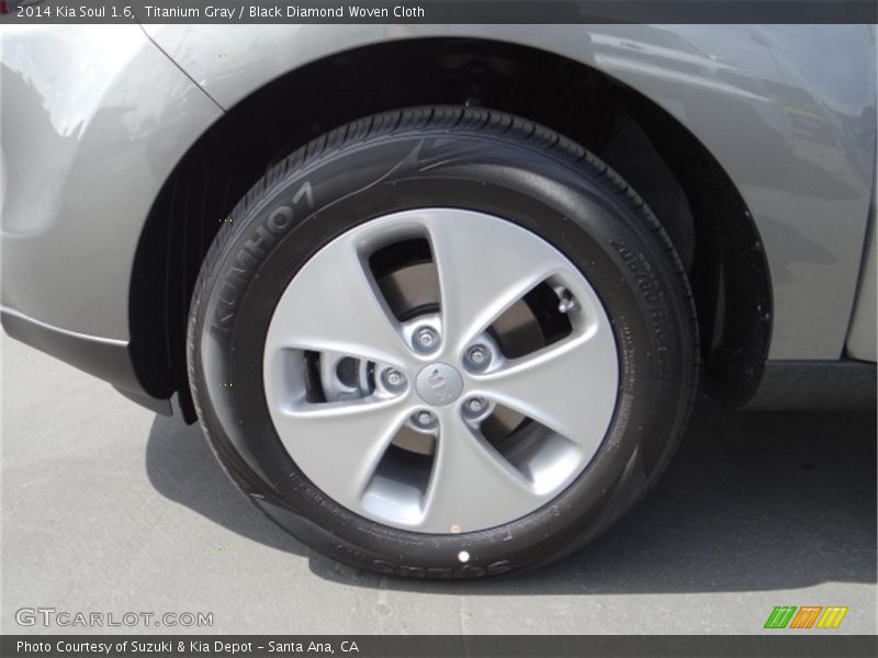 Titanium Gray / Black Diamond Woven Cloth 2014 Kia Soul 1.6