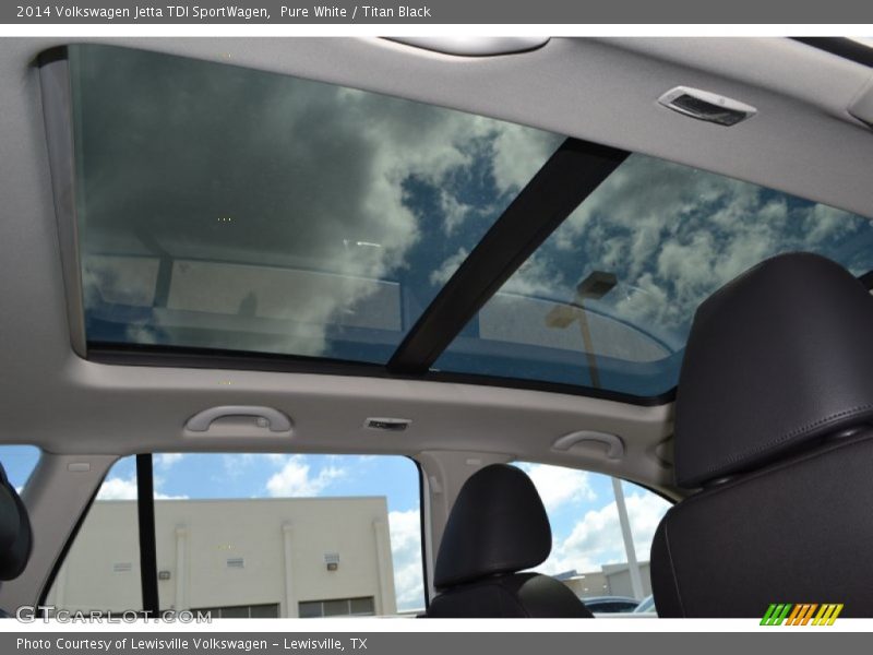 Pure White / Titan Black 2014 Volkswagen Jetta TDI SportWagen