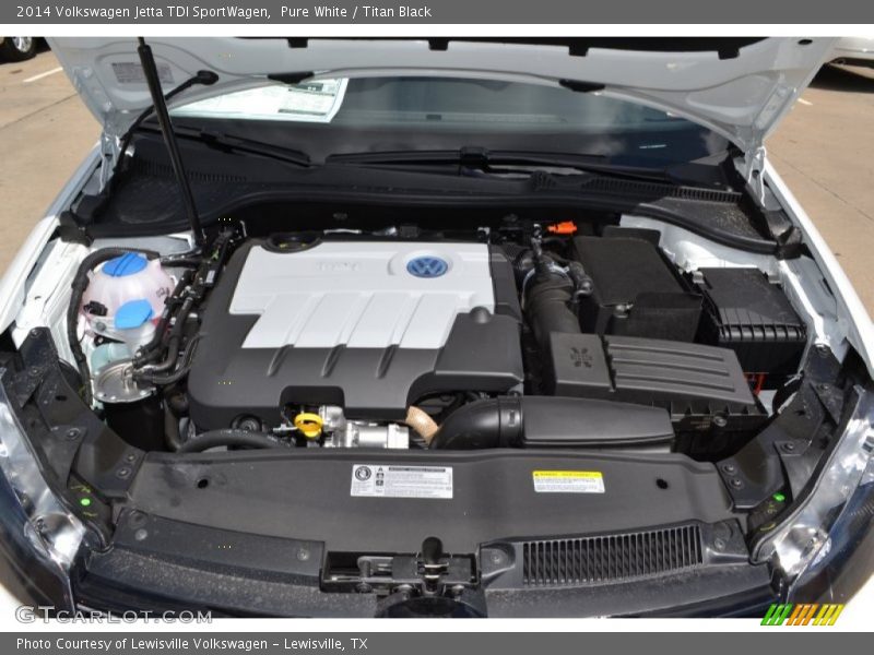 Pure White / Titan Black 2014 Volkswagen Jetta TDI SportWagen