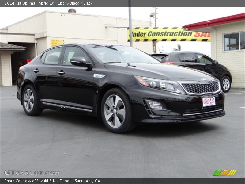 Ebony Black / Black 2014 Kia Optima Hybrid EX