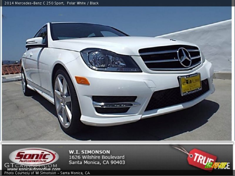 Polar White / Black 2014 Mercedes-Benz C 250 Sport