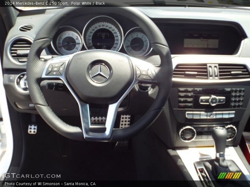 Polar White / Black 2014 Mercedes-Benz C 250 Sport