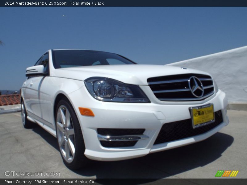 Polar White / Black 2014 Mercedes-Benz C 250 Sport