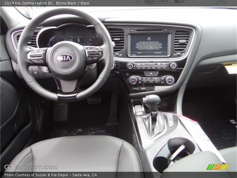 Dashboard of 2014 Optima Hybrid EX