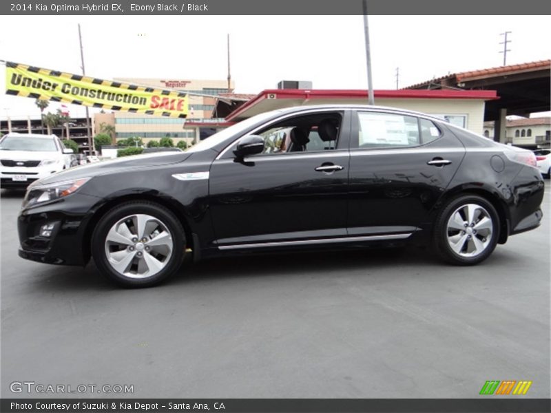 Ebony Black / Black 2014 Kia Optima Hybrid EX