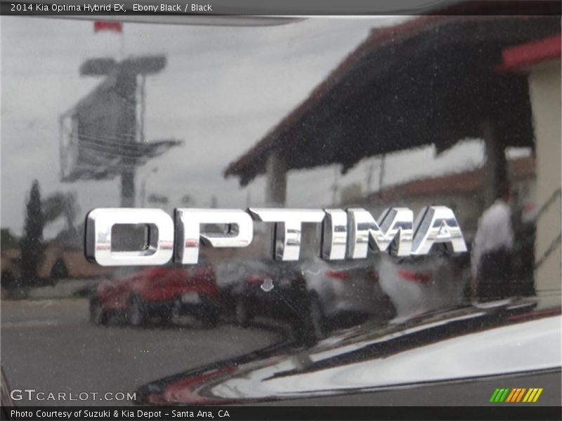 Ebony Black / Black 2014 Kia Optima Hybrid EX