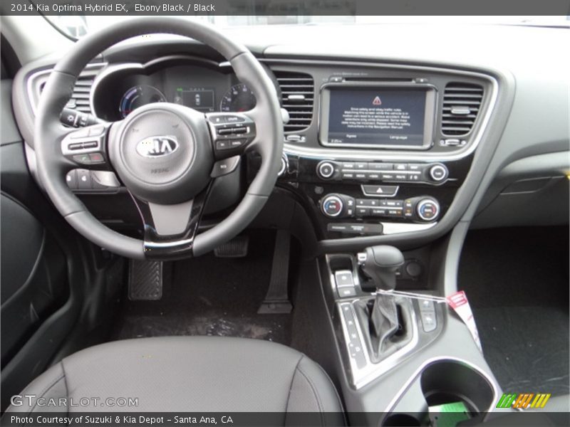 Ebony Black / Black 2014 Kia Optima Hybrid EX