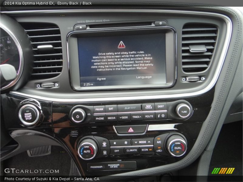 Ebony Black / Black 2014 Kia Optima Hybrid EX