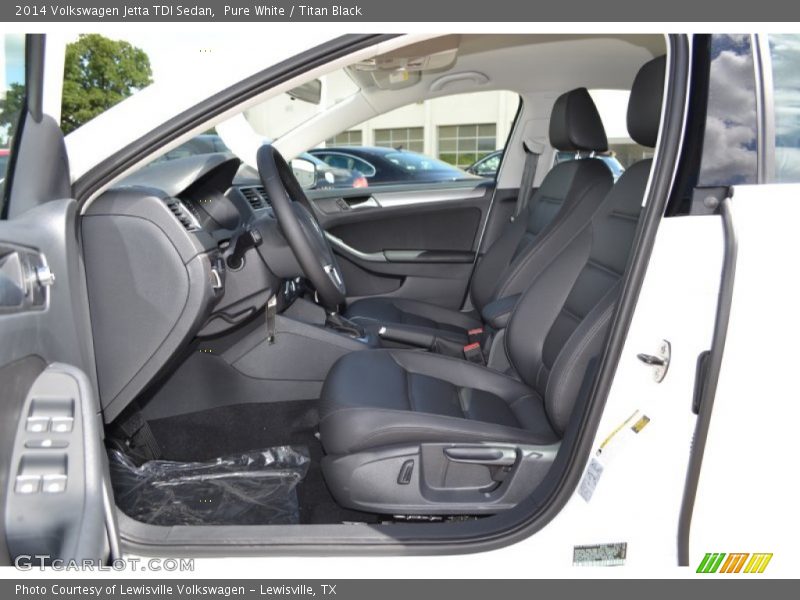 Pure White / Titan Black 2014 Volkswagen Jetta TDI Sedan