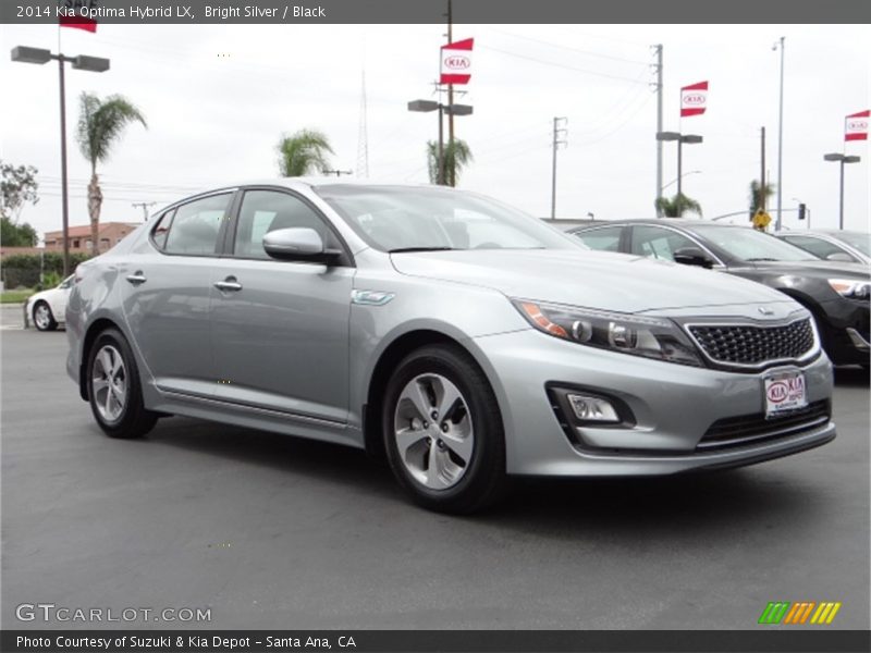 Bright Silver / Black 2014 Kia Optima Hybrid LX