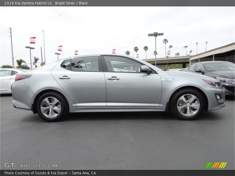 Bright Silver / Black 2014 Kia Optima Hybrid LX