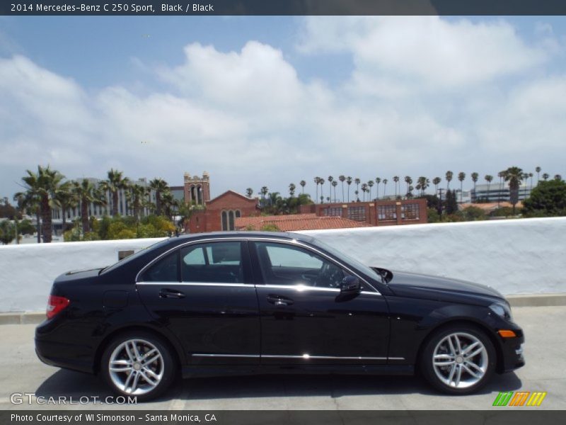 Black / Black 2014 Mercedes-Benz C 250 Sport