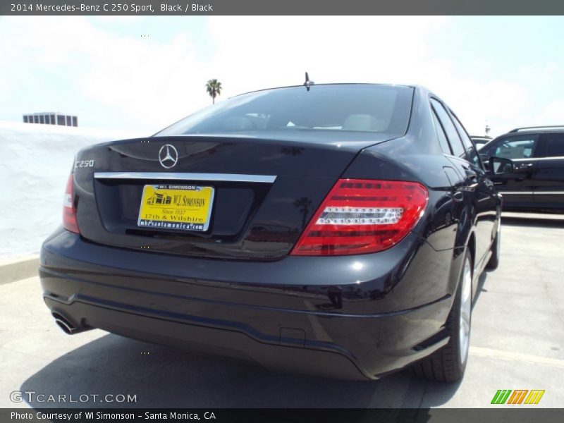Black / Black 2014 Mercedes-Benz C 250 Sport