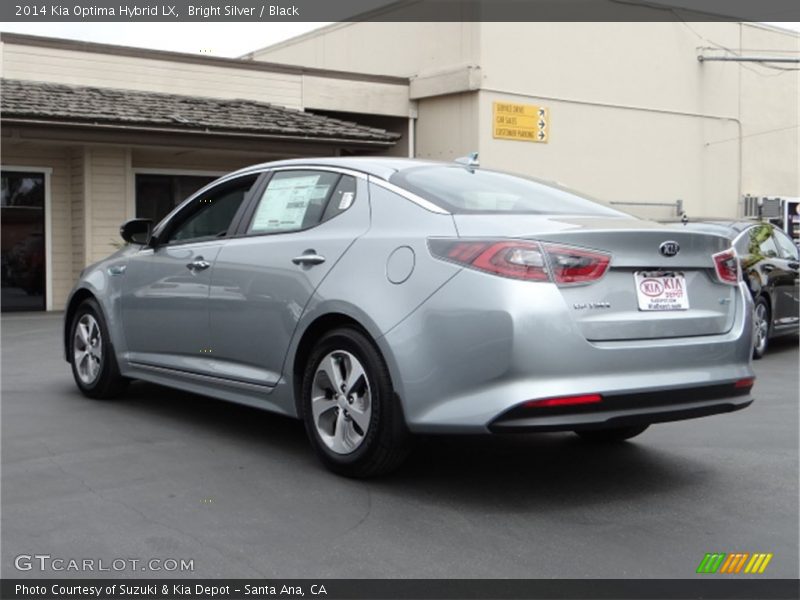 Bright Silver / Black 2014 Kia Optima Hybrid LX