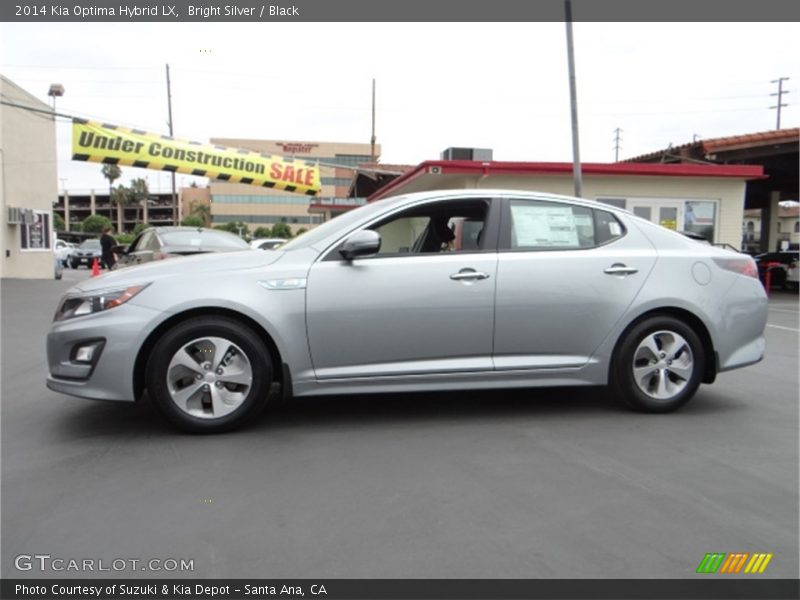 Bright Silver / Black 2014 Kia Optima Hybrid LX