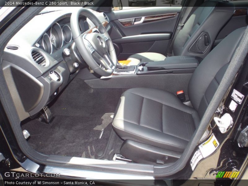 Black / Black 2014 Mercedes-Benz C 250 Sport