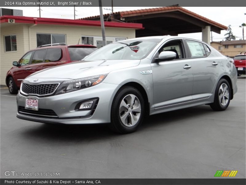 Bright Silver / Black 2014 Kia Optima Hybrid LX