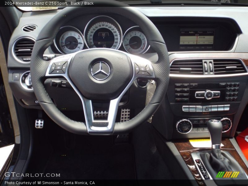 Black / Black 2014 Mercedes-Benz C 250 Sport