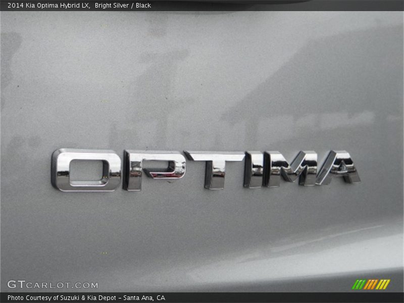 Bright Silver / Black 2014 Kia Optima Hybrid LX