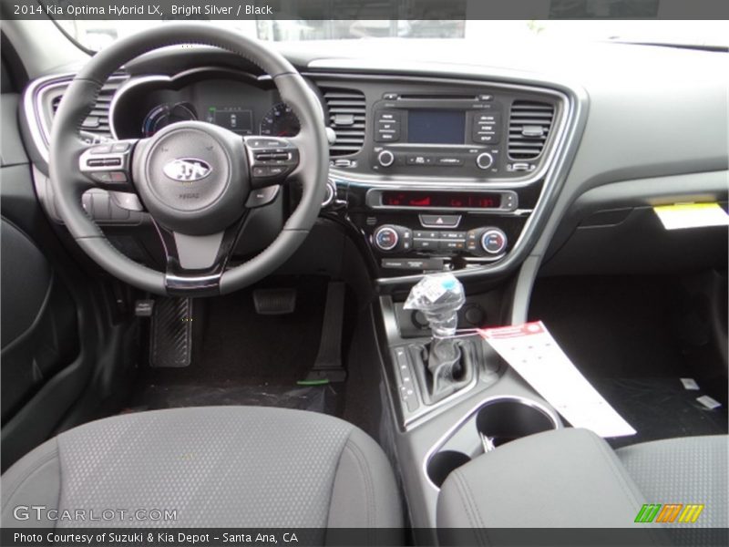 Bright Silver / Black 2014 Kia Optima Hybrid LX