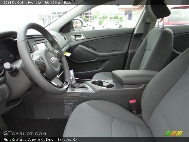 Bright Silver / Black 2014 Kia Optima Hybrid LX