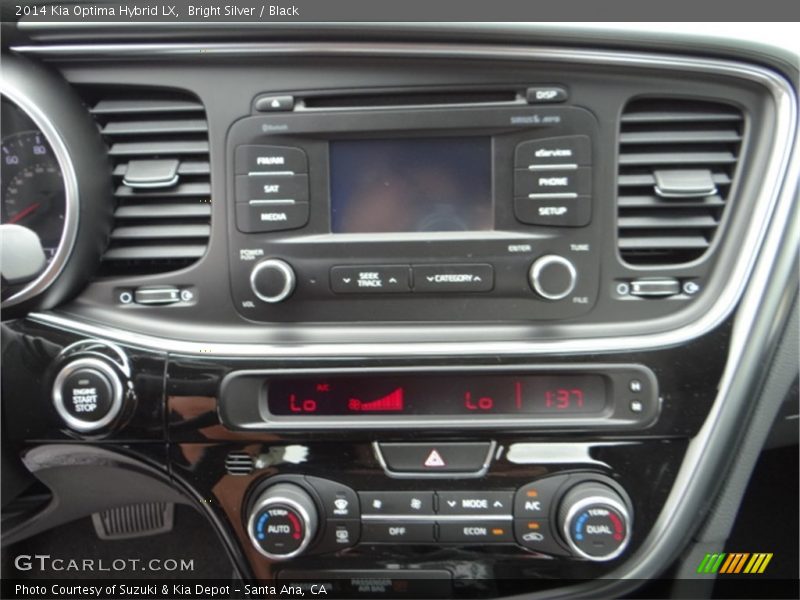 Bright Silver / Black 2014 Kia Optima Hybrid LX