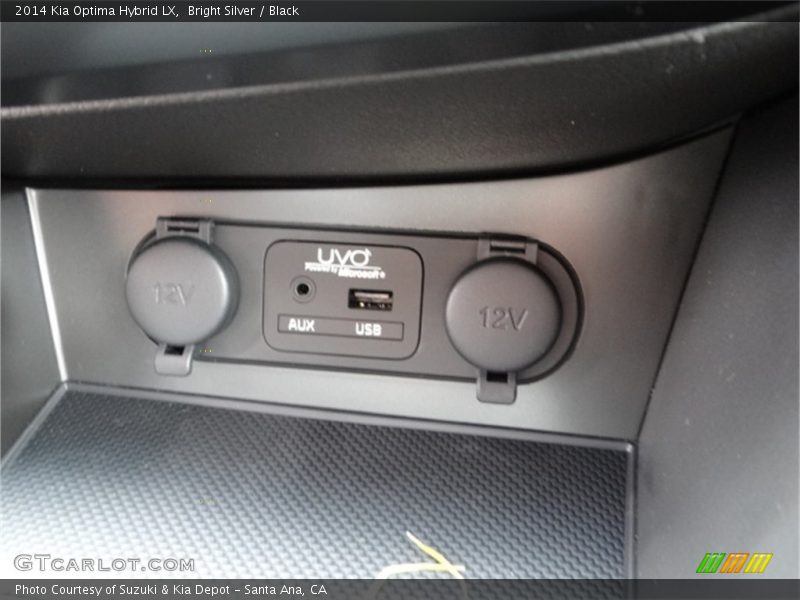 Bright Silver / Black 2014 Kia Optima Hybrid LX