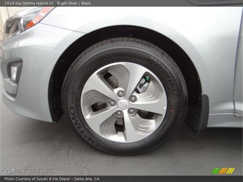Bright Silver / Black 2014 Kia Optima Hybrid LX