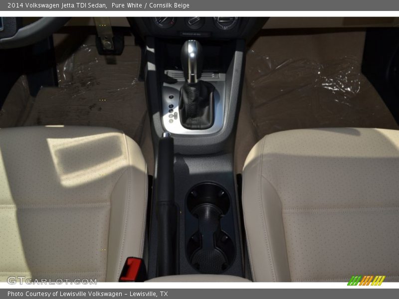 Pure White / Cornsilk Beige 2014 Volkswagen Jetta TDI Sedan