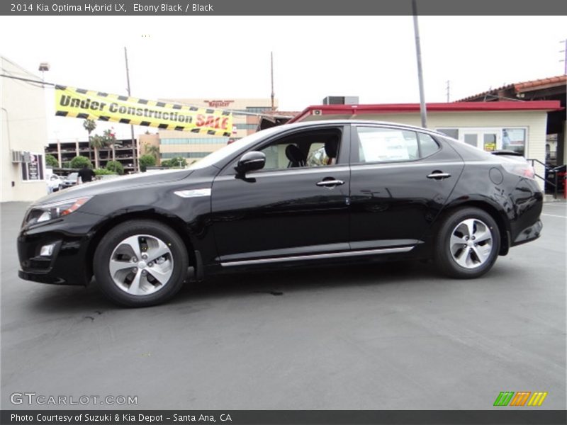 Ebony Black / Black 2014 Kia Optima Hybrid LX