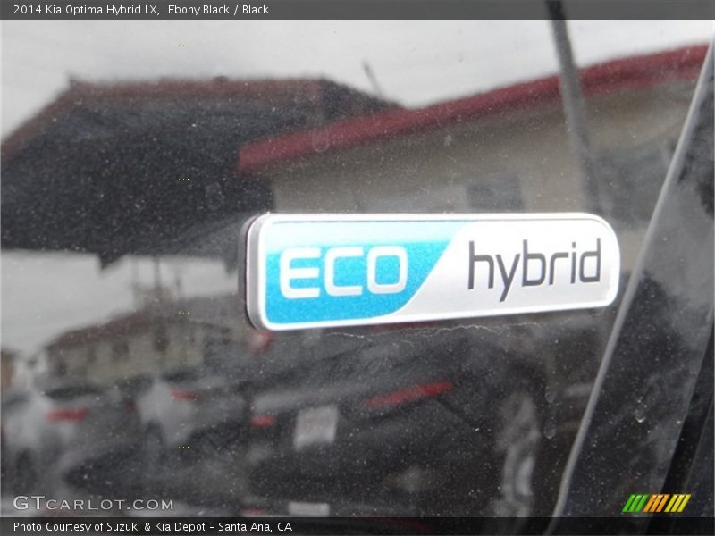 Ebony Black / Black 2014 Kia Optima Hybrid LX