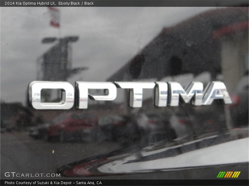 Ebony Black / Black 2014 Kia Optima Hybrid LX